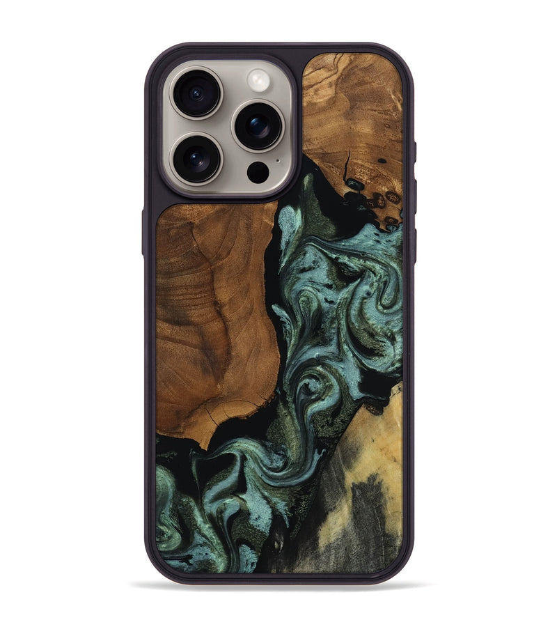 iPhone 15 Pro Max Wood Phone Case - Patrick (Ancient Olive, 818654)