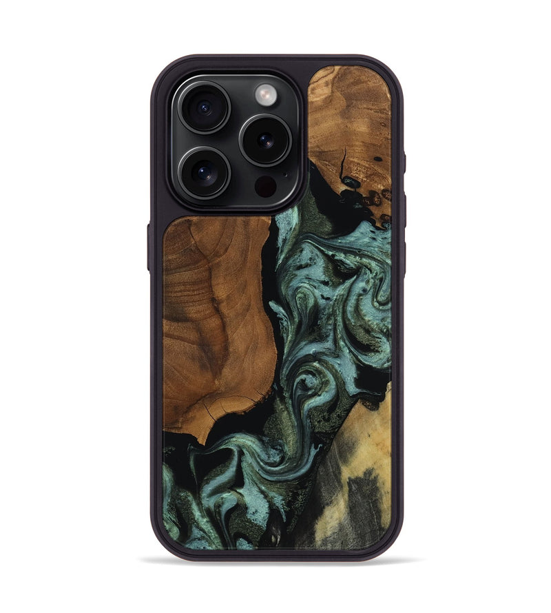 iPhone 15 Pro Wood Phone Case - Patrick (Ancient Olive, 818654)