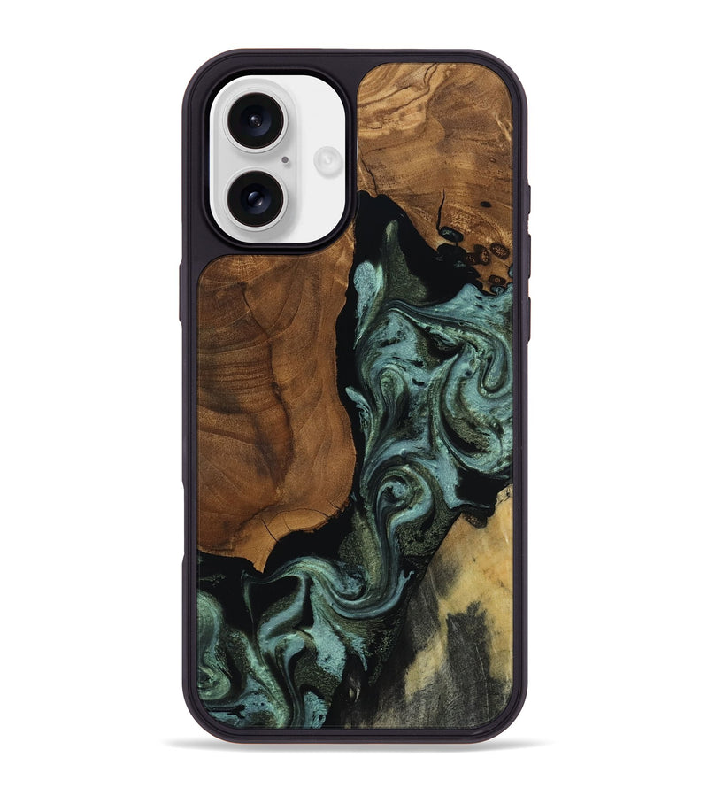 iPhone 16 Plus Wood Phone Case - Patrick (Ancient Olive, 818654)