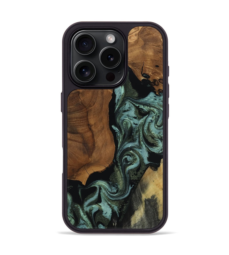 iPhone 16 Pro Wood Phone Case - Patrick (Ancient Olive, 818654)