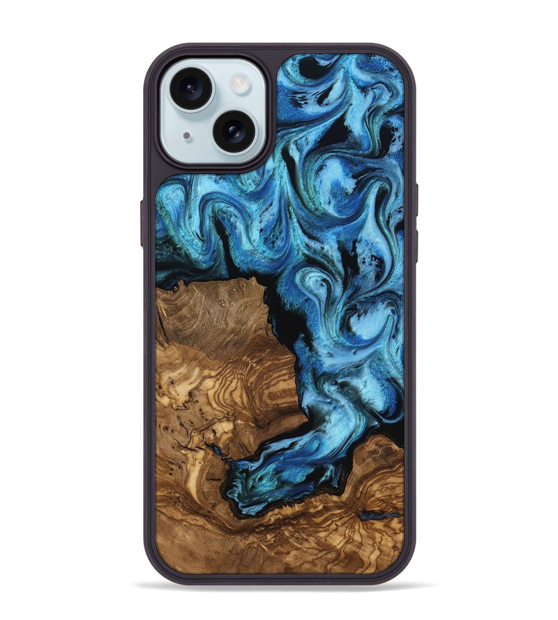 iPhone 15 Plus Wood Phone Case - Venus (Ancient Olive, 818655)