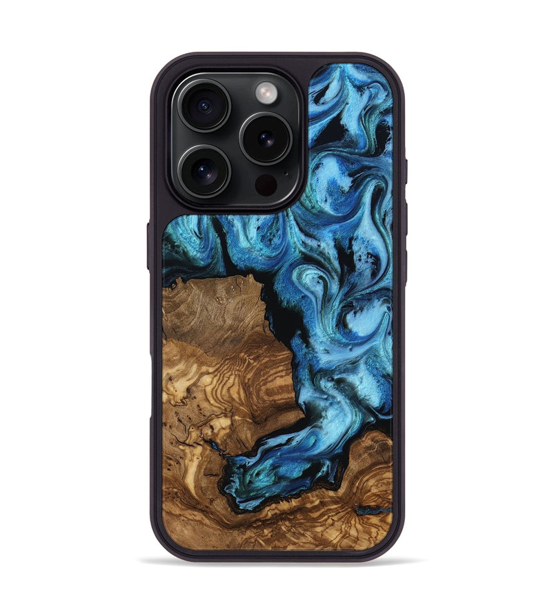 iPhone 16 Pro Wood Phone Case - Venus (Ancient Olive, 818655)
