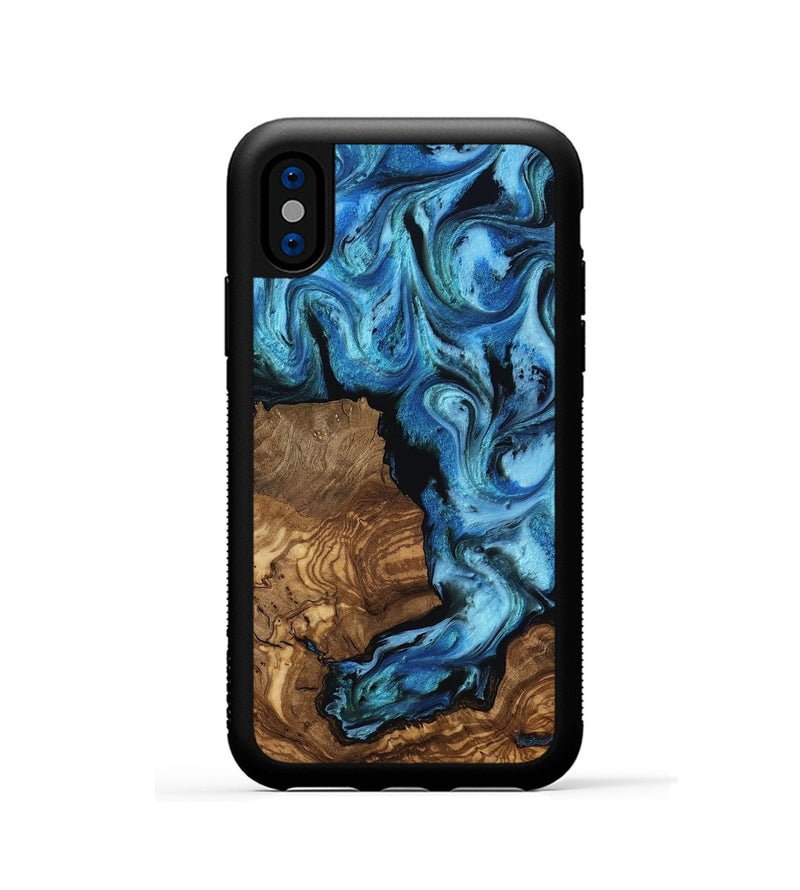 iPhone Xs Wood Phone Case - Venus (Ancient Olive, 818655)