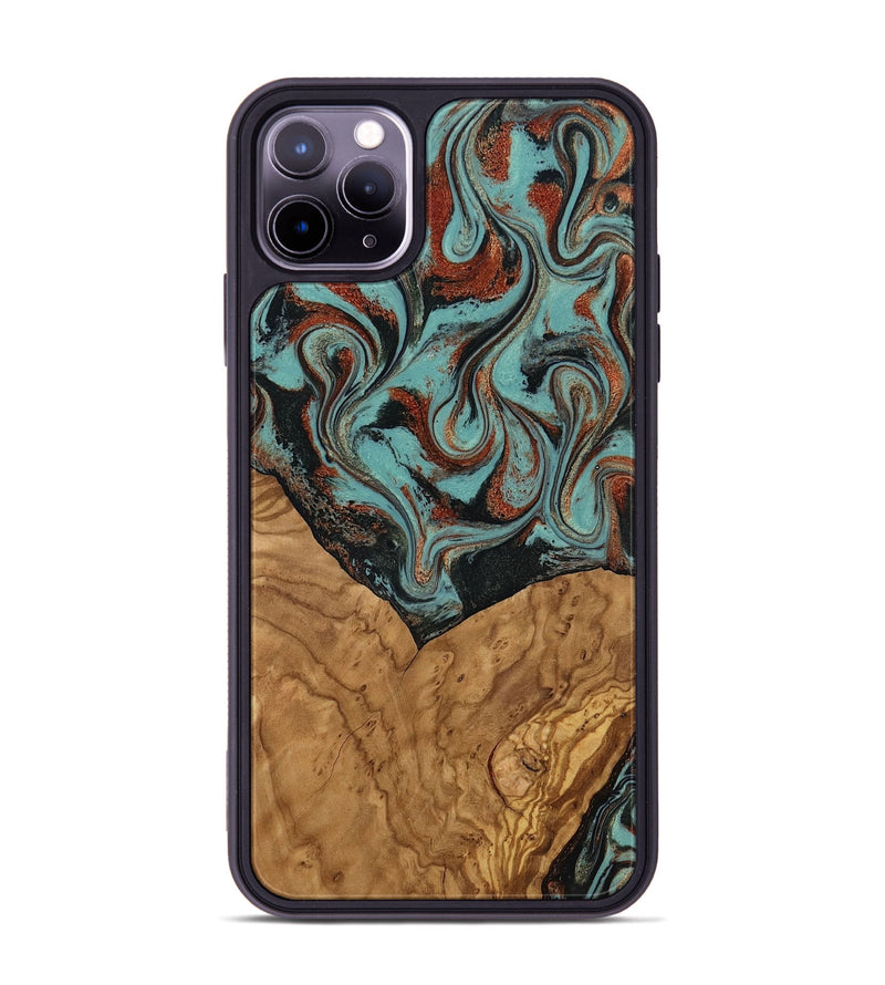iPhone 11 Pro Max Wood Phone Case - Jarvis (Ancient Olive, 818657)