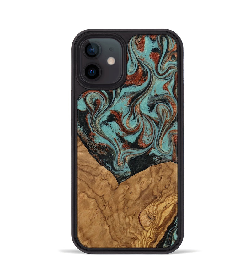 iPhone 12 Wood Phone Case - Jarvis (Ancient Olive, 818657)