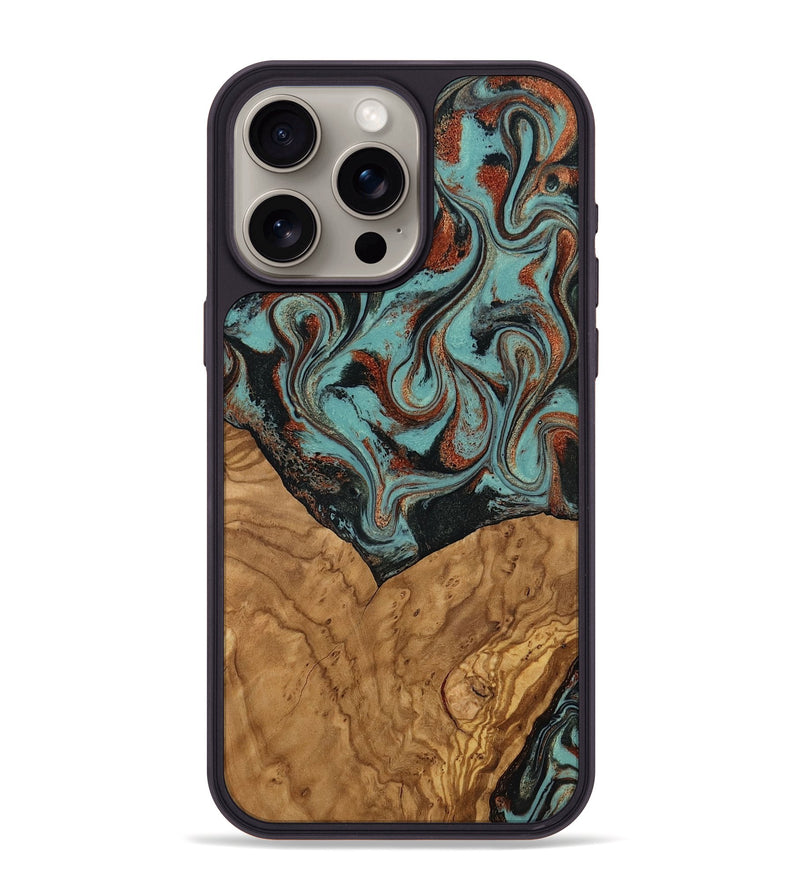 iPhone 15 Pro Max Wood Phone Case - Jarvis (Ancient Olive, 818657)