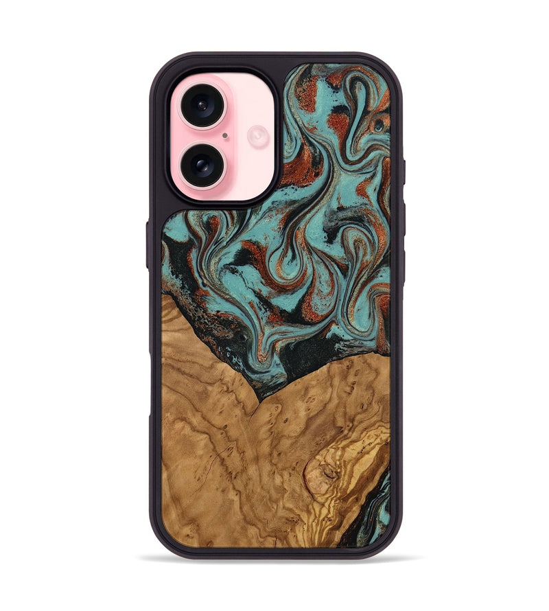 iPhone 16 Wood Phone Case - Jarvis (Ancient Olive, 818657)