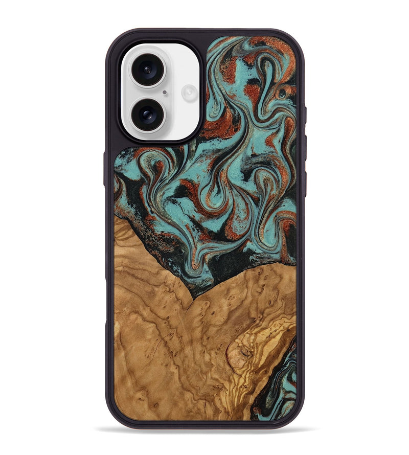iPhone 16 Plus Wood Phone Case - Jarvis (Ancient Olive, 818657)