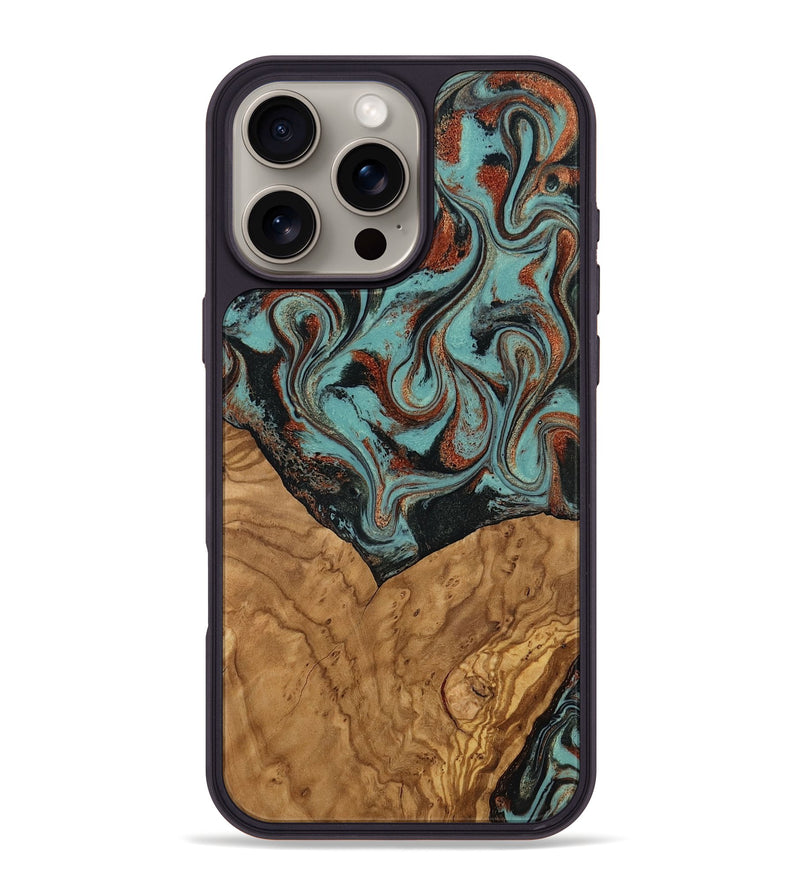 iPhone 16 Pro Max Wood Phone Case - Jarvis (Ancient Olive, 818657)