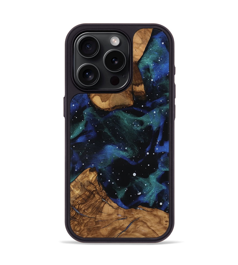 iPhone 15 Pro Wood Phone Case - Kunta (Ancient Olive, 818658)