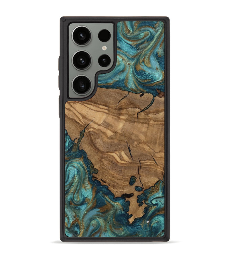 Galaxy S23 Ultra Wood Phone Case - Leanna (Ancient Olive, 818659)