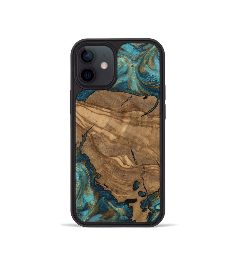 iPhone 12 mini Wood Phone Case - Leanna (Ancient Olive, 818659)