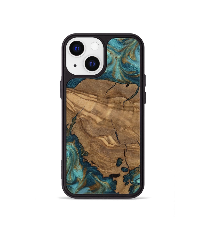 iPhone 13 mini Wood Phone Case - Leanna (Ancient Olive, 818659)