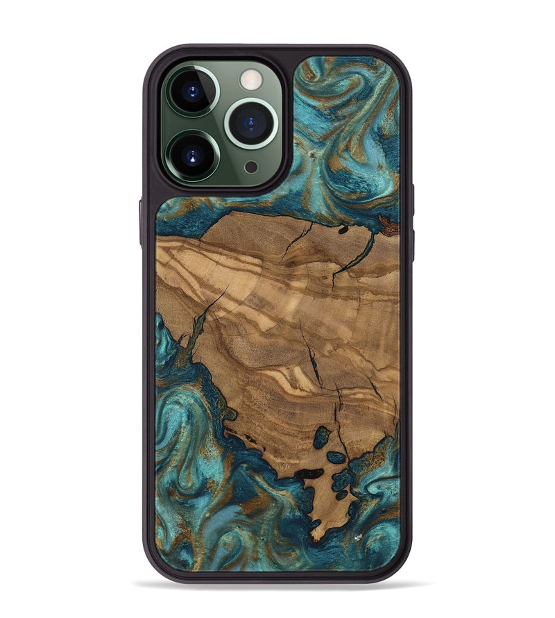 iPhone 13 Pro Max Wood Phone Case - Leanna (Ancient Olive, 818659)