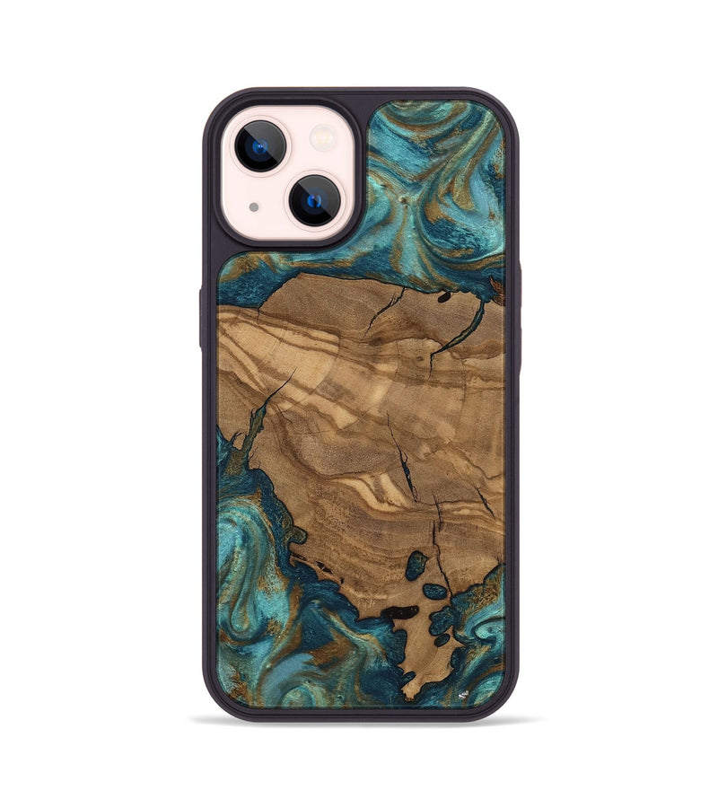 iPhone 14 Wood Phone Case - Leanna (Ancient Olive, 818659)
