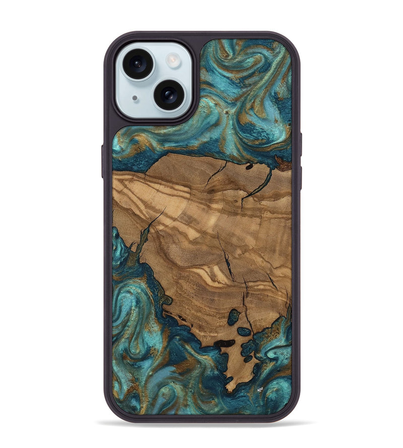 iPhone 15 Plus Wood Phone Case - Leanna (Ancient Olive, 818659)
