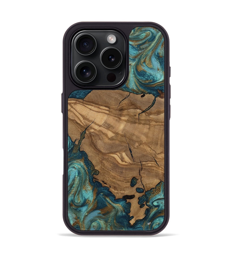 iPhone 16 Pro Wood Phone Case - Leanna (Ancient Olive, 818659)