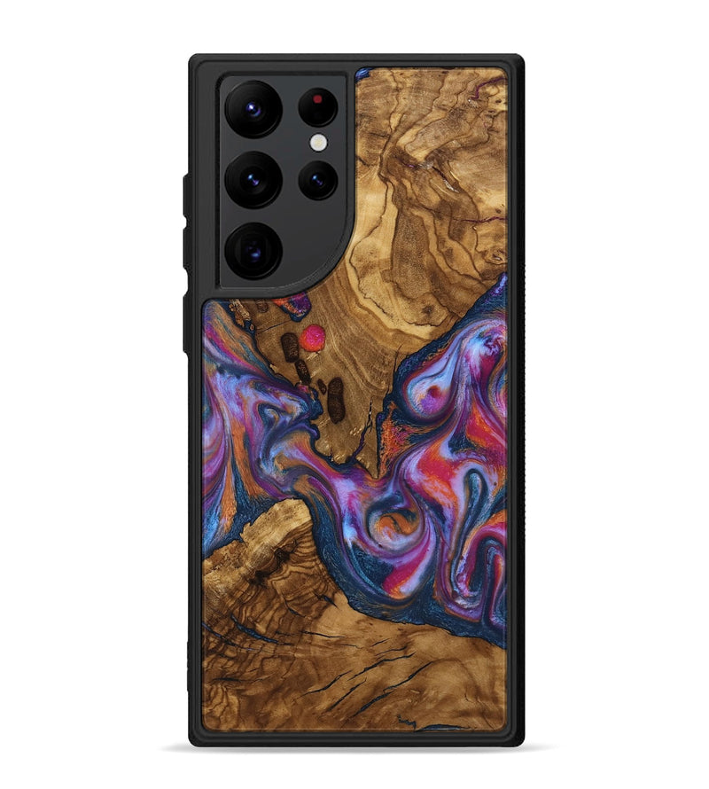 Galaxy S22 Ultra Wood Phone Case - Lylah (Ancient Olive, 818660)