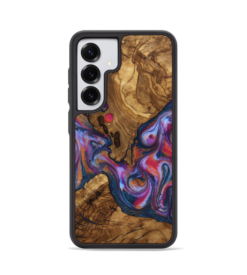 Galaxy S25 Wood Phone Case - Lylah (Ancient Olive, 818660)