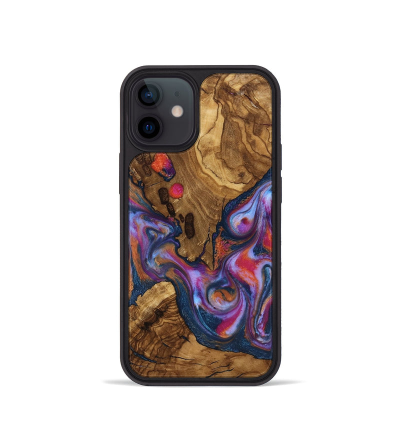 iPhone 12 mini Wood Phone Case - Lylah (Ancient Olive, 818660)