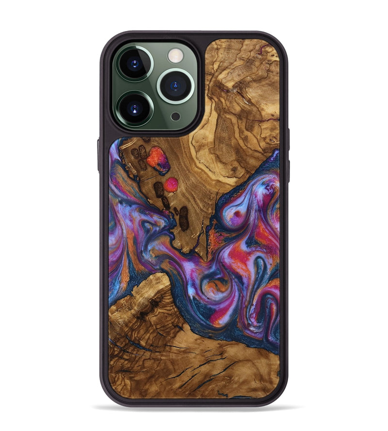 iPhone 13 Pro Max Wood Phone Case - Lylah (Ancient Olive, 818660)
