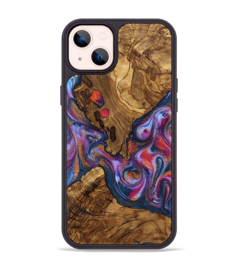 iPhone 14 Plus Wood Phone Case - Lylah (Ancient Olive, 818660)