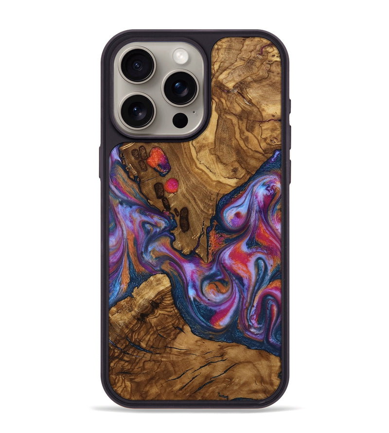 iPhone 15 Pro Max Wood Phone Case - Lylah (Ancient Olive, 818660)