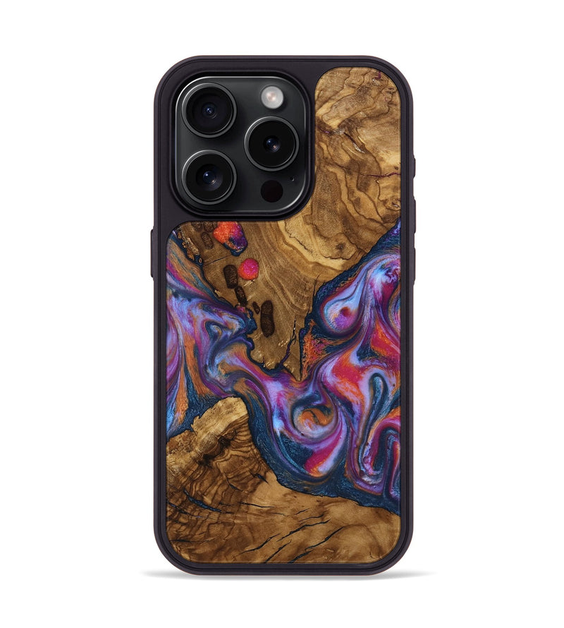 iPhone 15 Pro Wood Phone Case - Lylah (Ancient Olive, 818660)