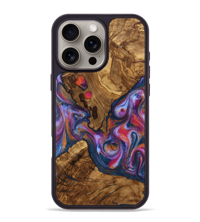 iPhone 16 Pro Max Wood Phone Case - Lylah (Ancient Olive, 818660)