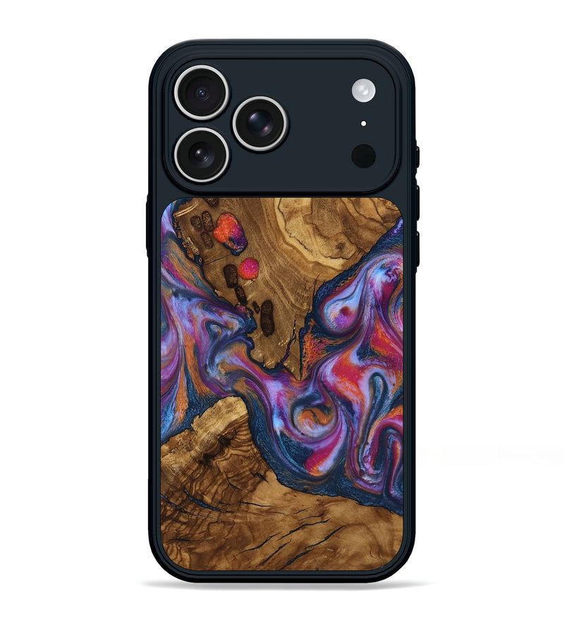 iPhone 17 Pro Max Wood Phone Case - Lylah (Ancient Olive, 818660)
