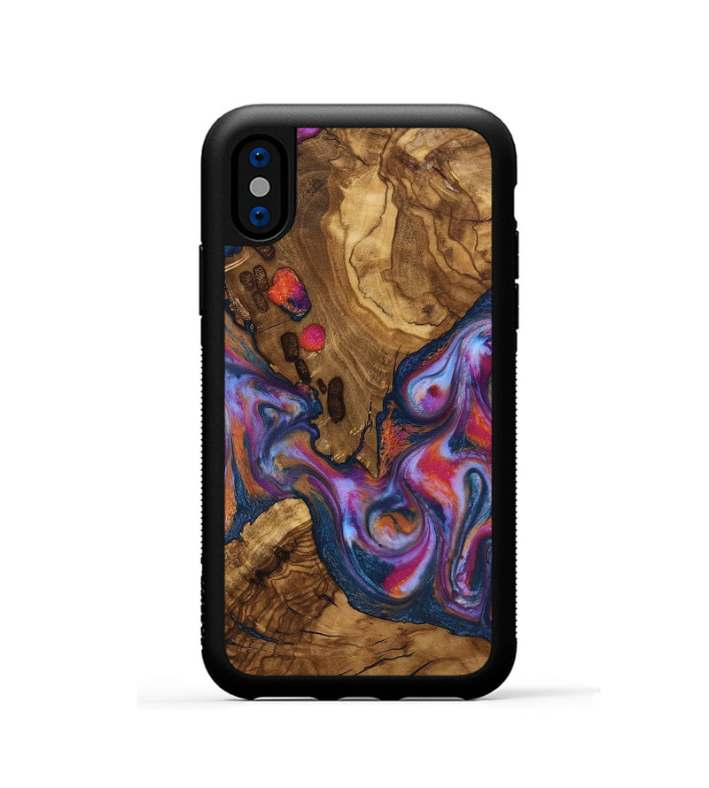 iPhone Xs Wood Phone Case - Lylah (Ancient Olive, 818660)