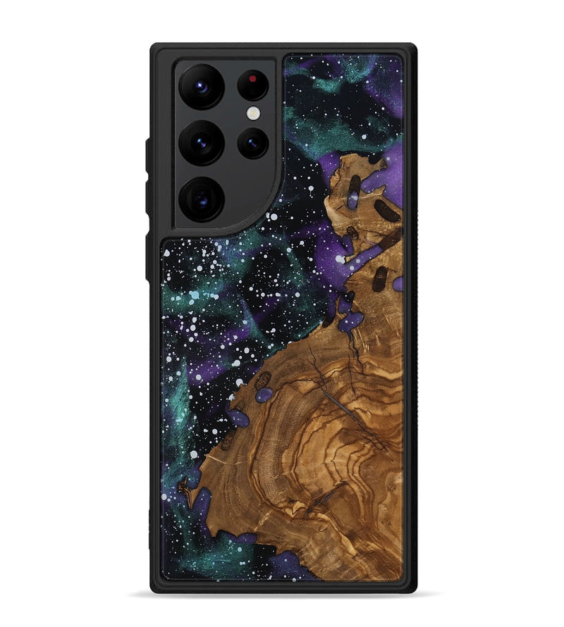 Galaxy S22 Ultra Wood Phone Case - Porsha (Ancient Olive, 818661)
