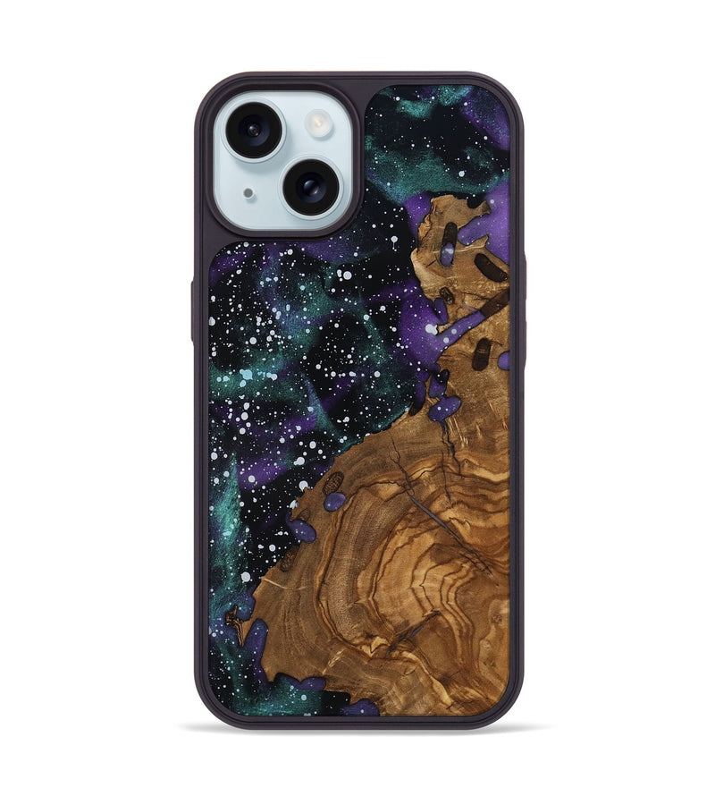 iPhone 15 Wood Phone Case - Porsha (Ancient Olive, 818661)