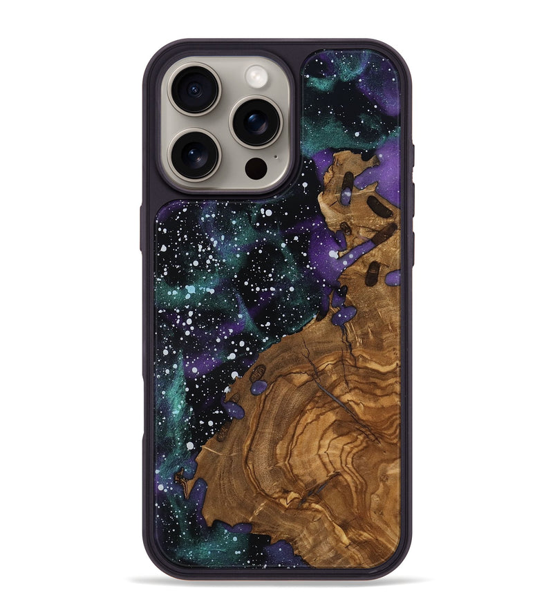 iPhone 16 Pro Max Wood Phone Case - Porsha (Ancient Olive, 818661)