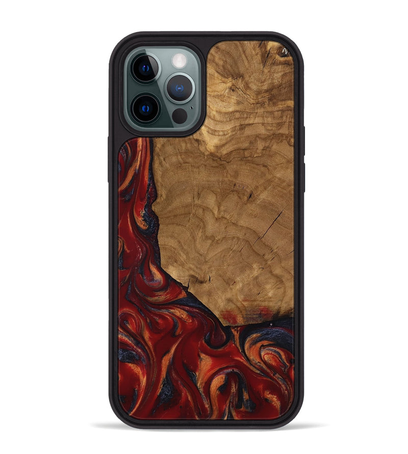 iPhone 12 Pro Max Wood Phone Case - Rudy (Ancient Olive, 818662)