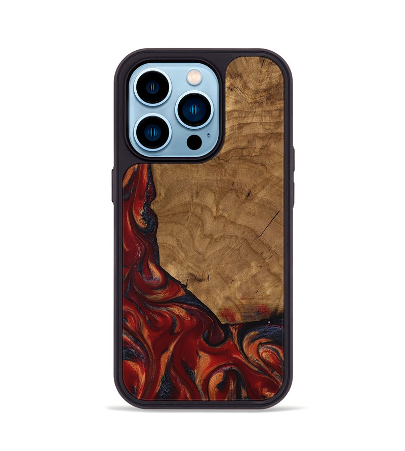 iPhone 14 Pro Wood Phone Case - Rudy (Ancient Olive, 818662)