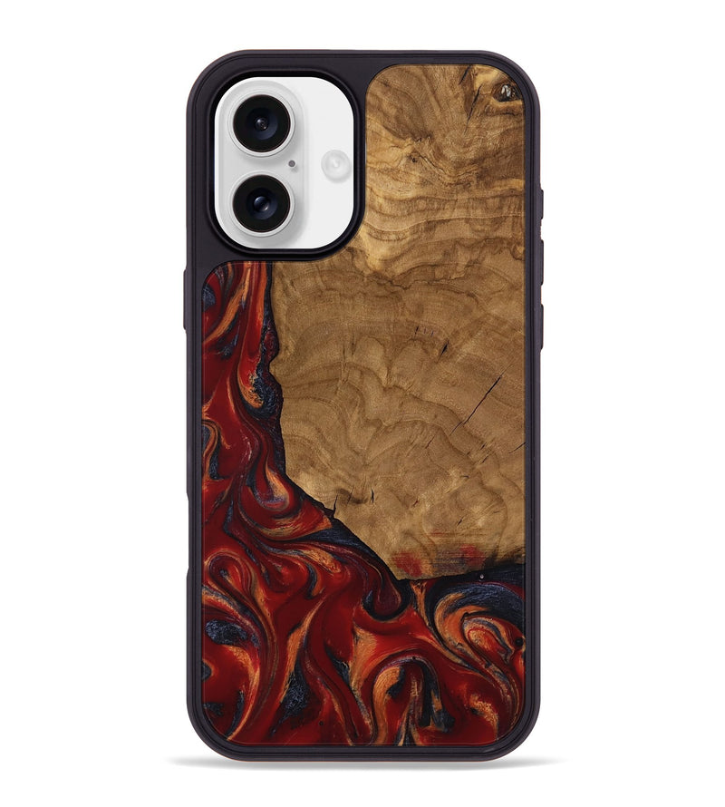 iPhone 16 Plus Wood Phone Case - Rudy (Ancient Olive, 818662)