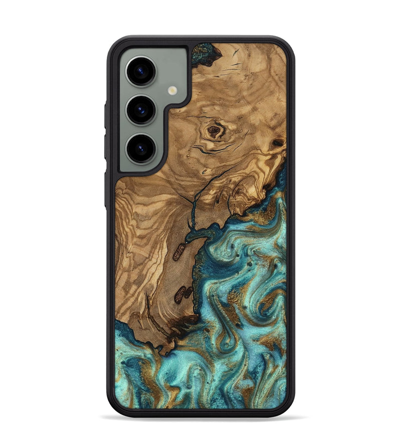 Galaxy S24 Plus Wood Phone Case - Erik (Teal & Gold, 818663)