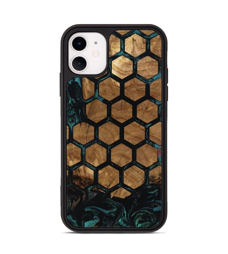 iPhone 11 Wood Phone Case - Meghan (Ancient Olive, 818664)