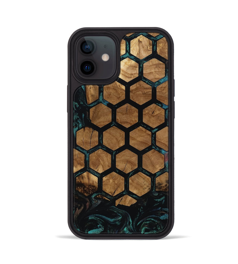 iPhone 12 Wood Phone Case - Meghan (Ancient Olive, 818664)