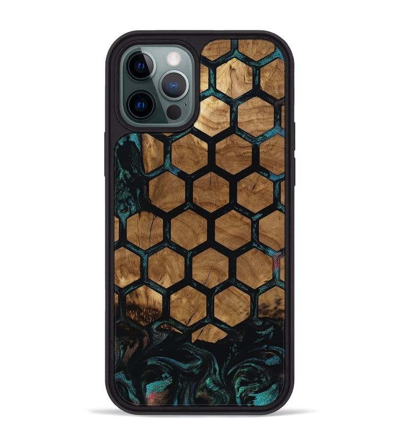 iPhone 12 Pro Max Wood Phone Case - Meghan (Ancient Olive, 818664)