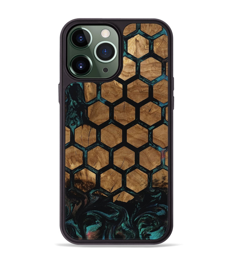 iPhone 13 Pro Max Wood Phone Case - Meghan (Ancient Olive, 818664)