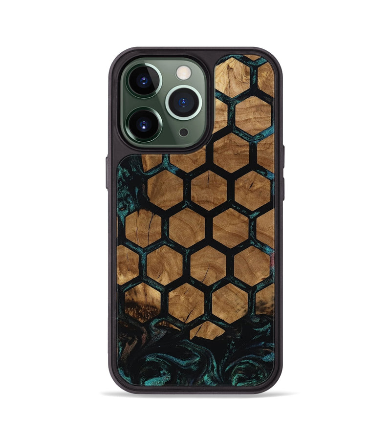 iPhone 13 Pro Wood Phone Case - Meghan (Ancient Olive, 818664)