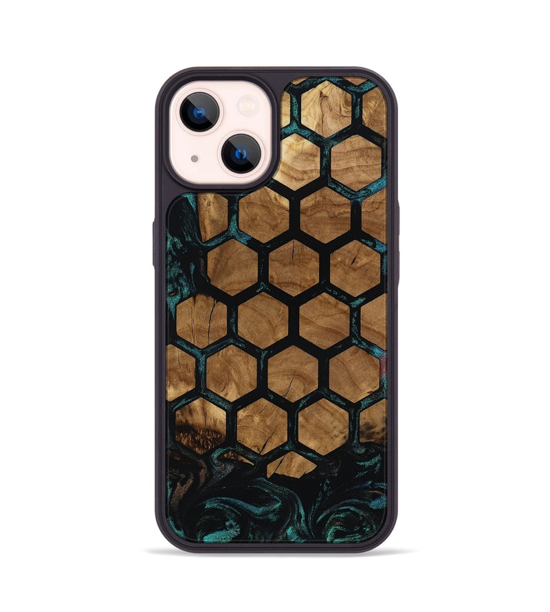 iPhone 14 Wood Phone Case - Meghan (Ancient Olive, 818664)