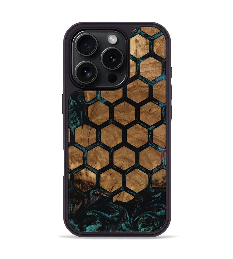 iPhone 16 Pro Wood Phone Case - Meghan (Ancient Olive, 818664)