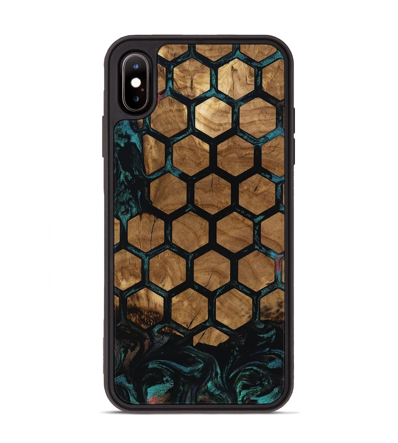 iPhone Xs Max Wood Phone Case - Meghan (Ancient Olive, 818664)