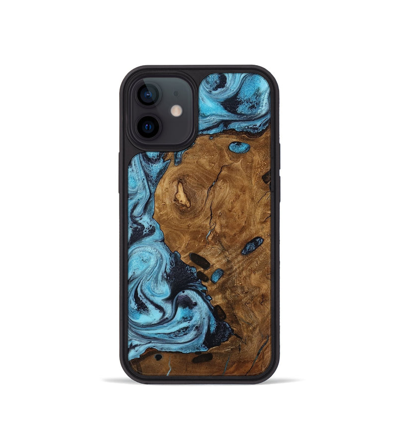 iPhone 12 mini Wood Phone Case - Trisha (Ancient Olive, 818668)
