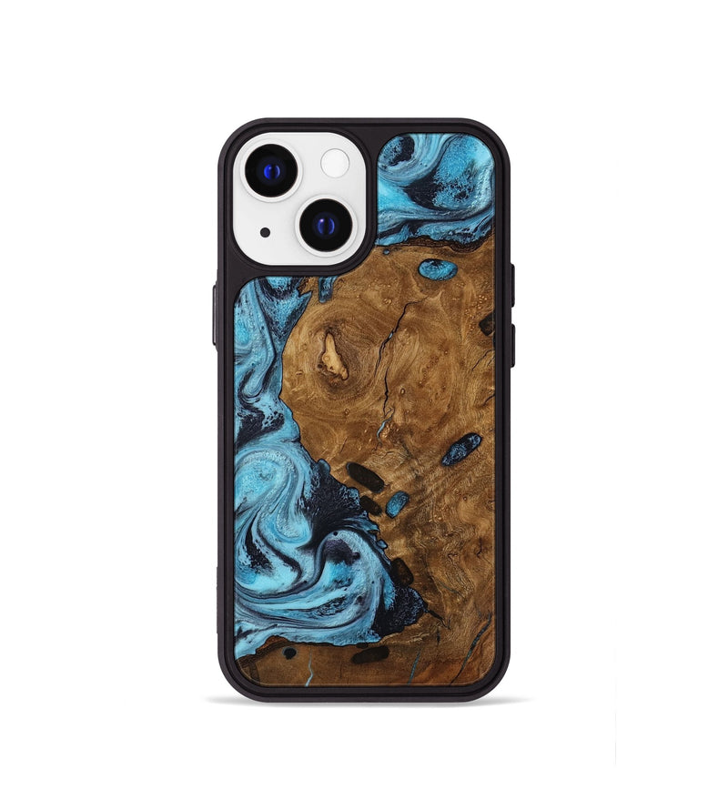 iPhone 13 mini Wood Phone Case - Trisha (Ancient Olive, 818668)
