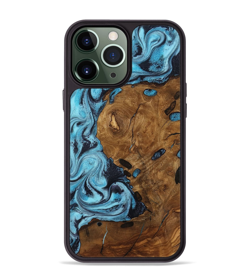 iPhone 13 Pro Max Wood Phone Case - Trisha (Ancient Olive, 818668)