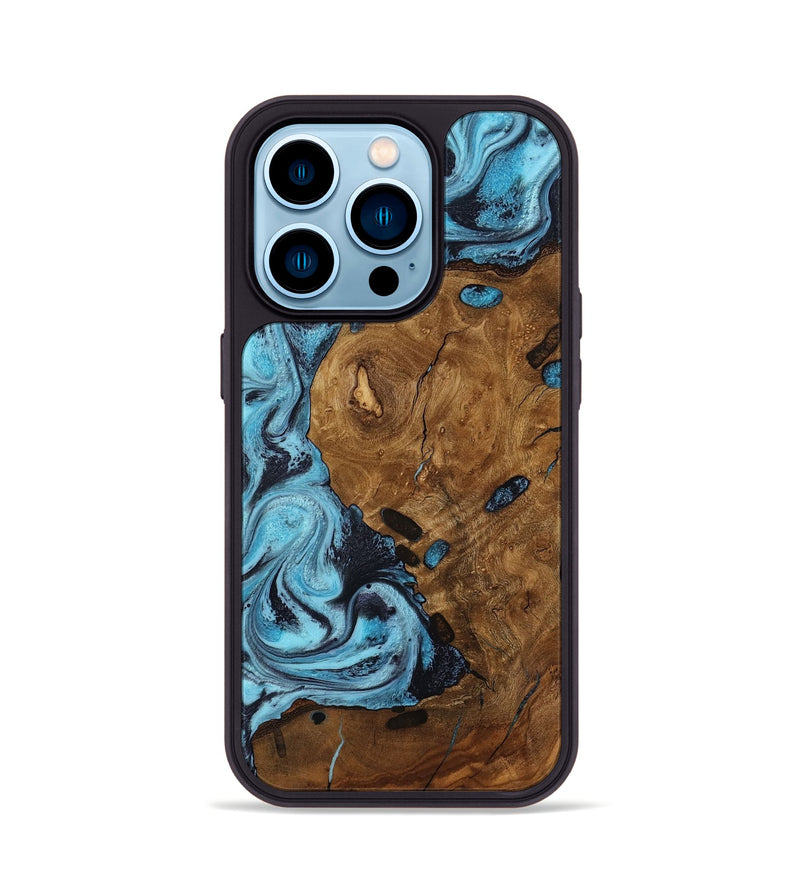 iPhone 14 Pro Wood Phone Case - Trisha (Ancient Olive, 818668)